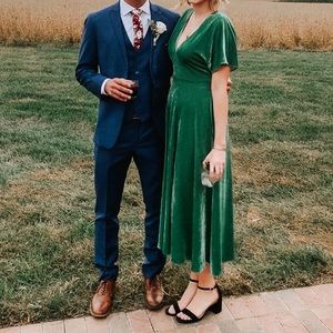 Velvet a-line dress (Zara trf collection)